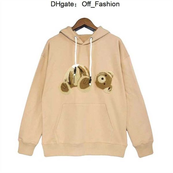 Erkek Kadın Tasarımcı Melekler Hoodie Sweater Sweatshirt Sokak Giyim Pamuk Ceketler Pa Bear Hoodies Sıradan 23SS Hoody Luxury Pullover Hooded 2023 G5HK PALMS