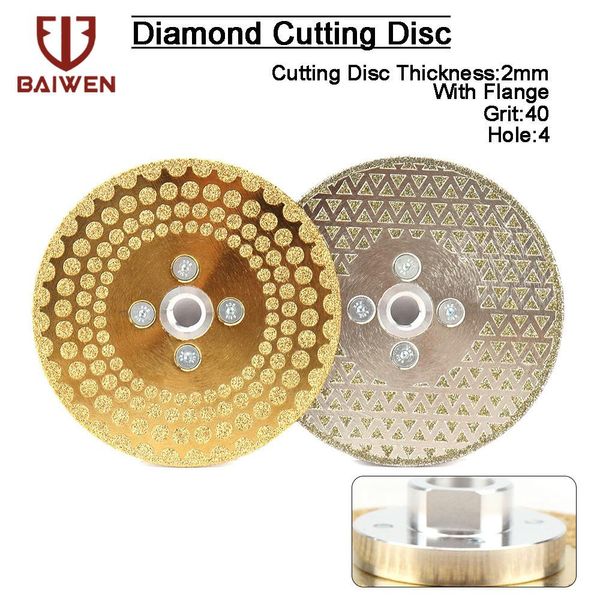 Zaagbladen M14 Disco abrasivo diamantato elettrolitico rivestito su entrambi i lati Lama da 125 mm per sega abrasiva per piastrelle in ceramica di marmo granito