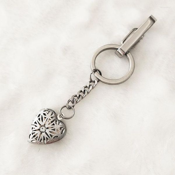 Chaveiros 1pc Cutout Heart With Stoy Key Holder Hearts