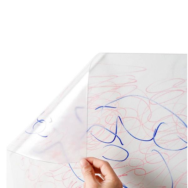 Wandaufkleber Schutzfolie Wasserdicht Anti-Schmutz Transparent Selbstklebende Latexfarbe Esstisch Weiß