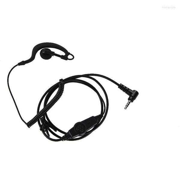 Walkie Talkie 1pin 3,5 mm G-förmiger Ohrbügel Kopfhörer Mic PHeadset für Yaesu Vertex VX-2R VX-3R FT-10R FT-60R VX-351 VX-354 Funkgerät