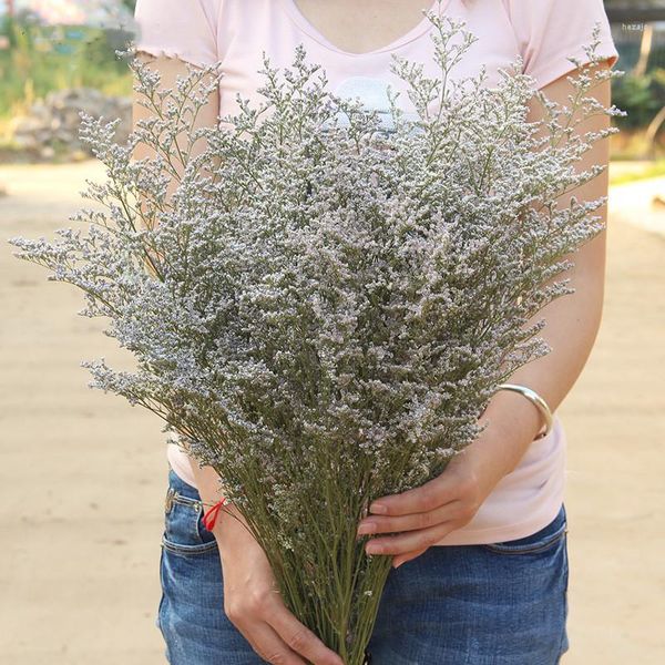 Flores decorativas amor grama buquê de cor primária de alta qualidade cerca de 80 g/pacote real seco para acessórios de noiva e decoração de casamento em casa