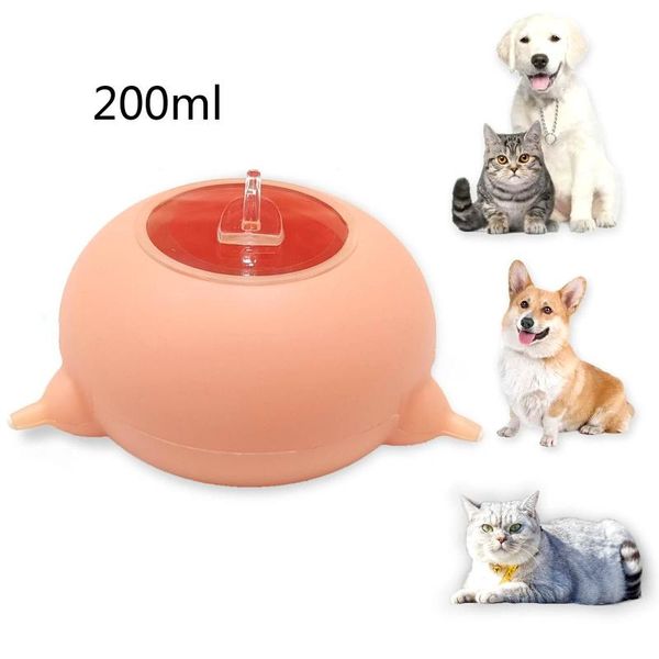 Alimentação 200ml alimentador de leite para animais de estimação biônico mamilos seguro e saudável grau alimentício silicone ferramenta de alimentação de leite para animais de estimação cão gato gatinho