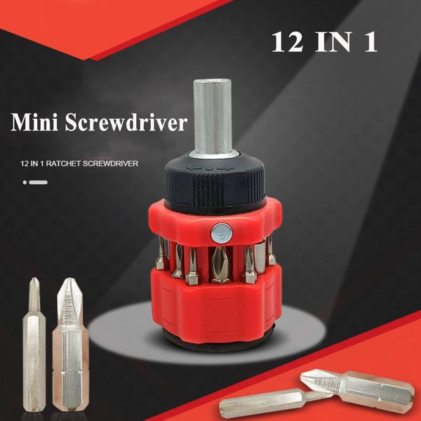 Набор отверток Schroevendraaier 12 в 1, портативная мини-ручка для ремонта ручных инструментов, шестигранная магнитная отвертка Torx, инструменты для ремонта ванадиевой стали