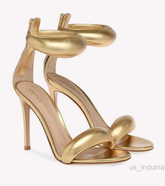 Sandálias elegante marca bijoux couro sandálias sapatos nude ouro preto mulheres bolhas tira frontal salto alto festejamento de casamentos de luxo de luxo para caminhar eu35-43