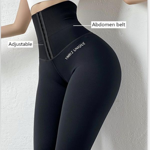 Leggings da donna a vita alta da donna Legging Push Up Fitness Plus Size Body Shaper Corsetto Slim Elastic Sportswear Femme 3XL