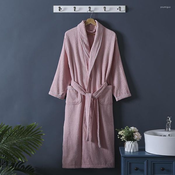 Mulher Sleepwear Summer Star Star El Bathrobe Women Cotton Sweet Tootes de banheiro vestes de banho quente Terry Ladies Vestido