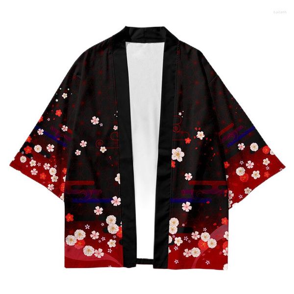 Ethnische Kleidung Geskeey Kimono Sommer Retro japanischer koreanischer Stil locker und vielseitig Männer Frauen Liebhaber langärmlige dünne Strickjacke