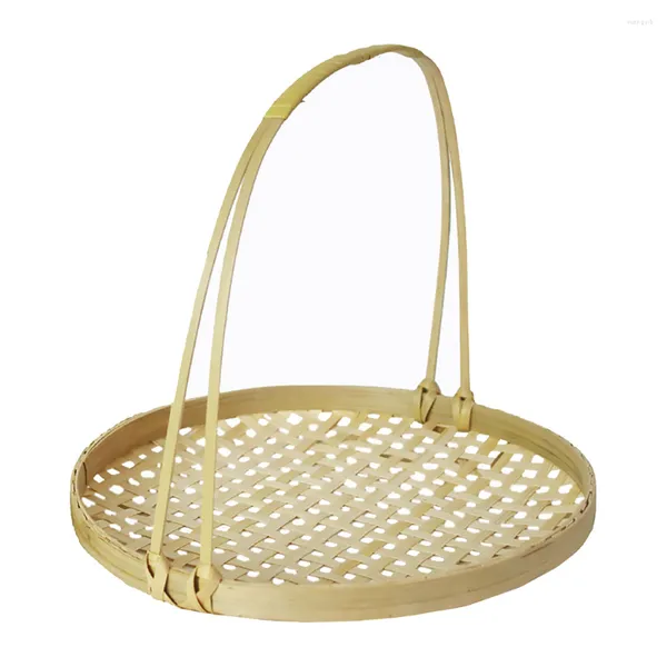 Set di stoviglie set di bambù per cestino per cesti vassoio che mangia pane decorativo caffè decorativo per la colazione in letto