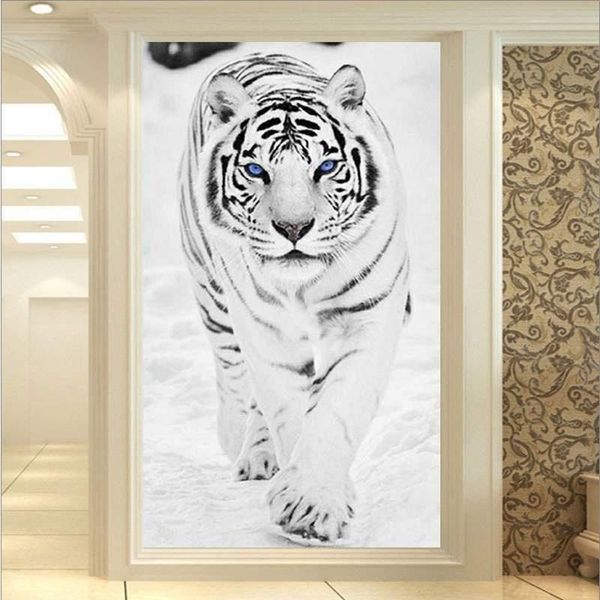 Stitch 5d fai da te dipinto diamantato tigre tigre diamante full muro dipinto a parete a croce ricamo a punto soggiorno casa dipinto decorativo