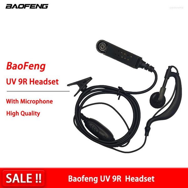 Walkie Talkie Headset para Baofeng UV-9R Duas maneiras de acessórios de rádio Air