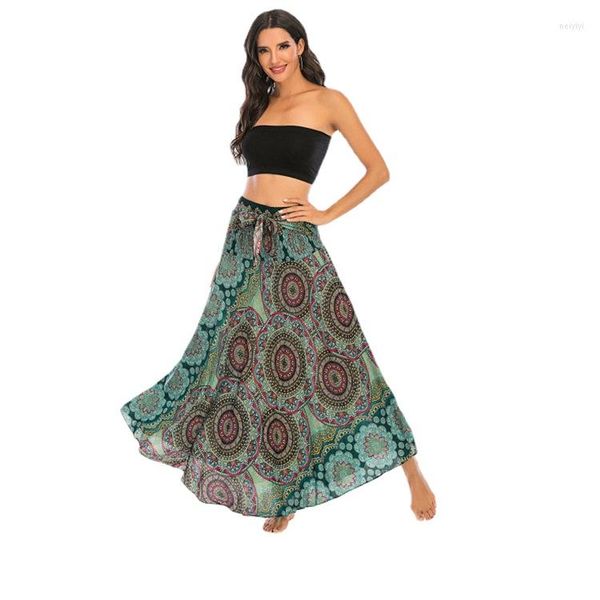 Röcke Frauen Rock Hippie BOHO Thai Einteiliges Kleid Strand Faldas Mujer Moda Micro Abendkleider Bandage