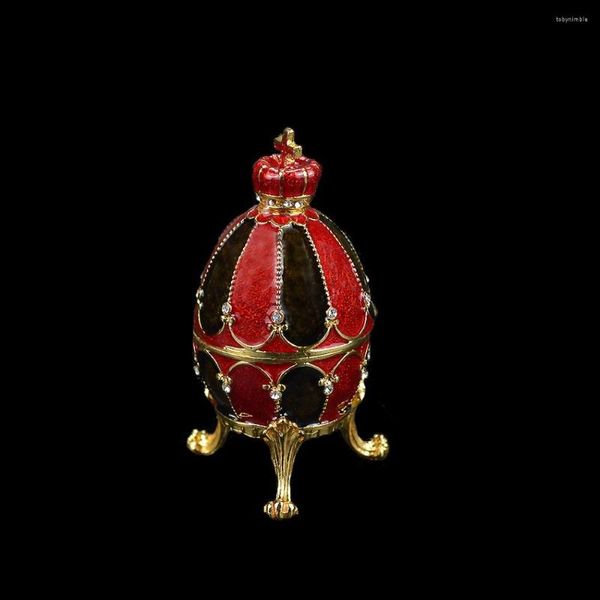 Bolsas de jóias Qifu requintado caixa de ornamentos de ovos de faberge