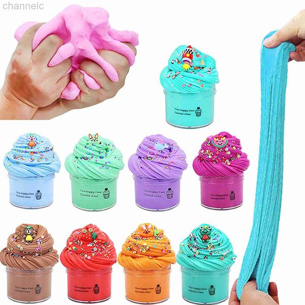 Моделирование глиняного теста Diy Slime Supply Fruit Aromatherapy Date Children Toy Toy Toys Intelligence Образование Juguetes 70 мл