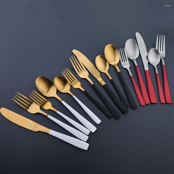 Наборы для обеда Durtens 24/30 PCS Cutlery Set Sette Высококачественная из нержавеющая сталь.