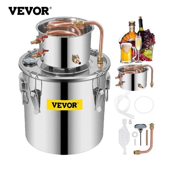 Making Vevor 3 5 da 8 gal Distiller alcool alambico di luna ancora inossidabile inossidabile briciolo per la casa brota per vino essenziale kit di birra all'olio essenziale