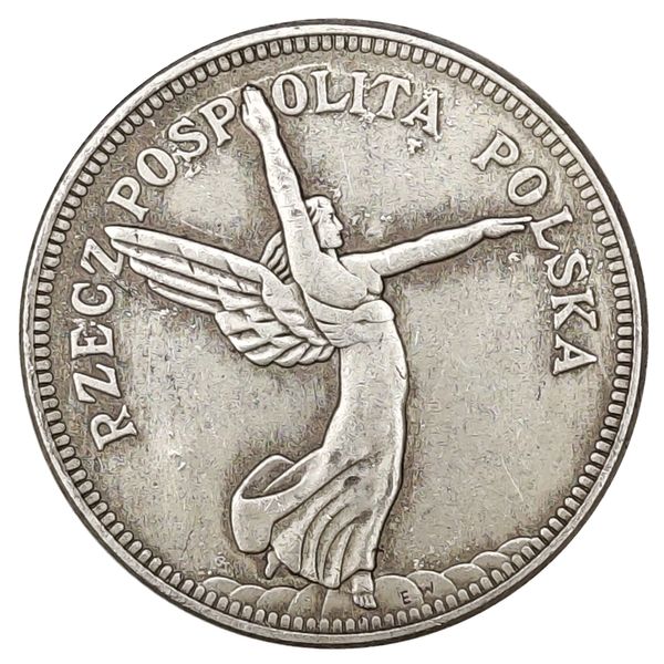 1927 1928 Polônia vintage prateado coinscopy