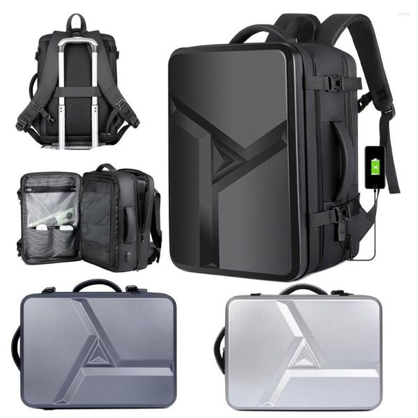 Backpack Hard Shell Men's USB Business Expansion Sacag