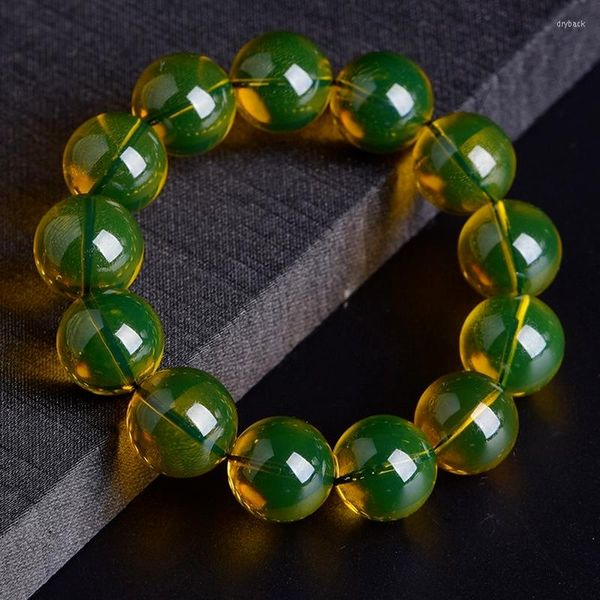 Strand Natural Amber Wax Bracelets Bracelets Beeswax Beads Одинокий кольцевой браслет Мужчины и женщины