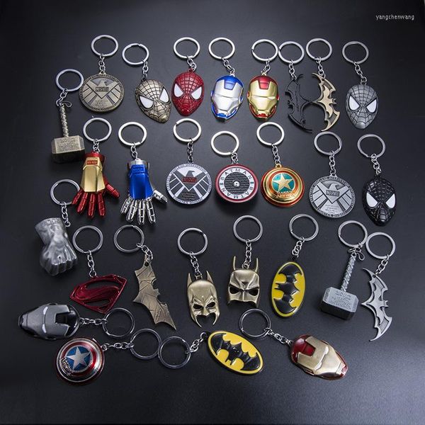 Keychains Wangaiyao e personagem de televisão Mask Keychain Props Metal Key Chain Casy Car Bag Ornamentos de férias Presentes