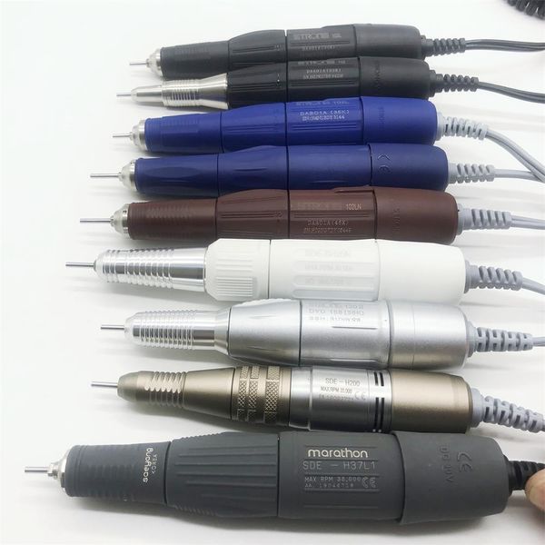 Nail Art Equipment Drill Pen 35K 45K Strong 105L 102LN 37L1 H20N Griff für alle STRONG 210 Marathon Electric Micromotor Polishing Control Box Tool 230428