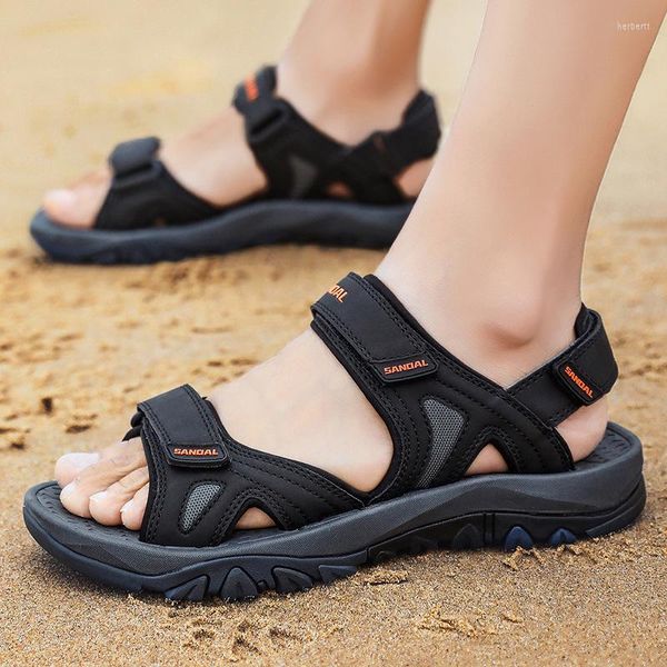 Sandalen Herren Männlich Schwarz Sandale Mode Sommer S Im Jahr 2023 Produkte Schuhe für Herren mit Designer