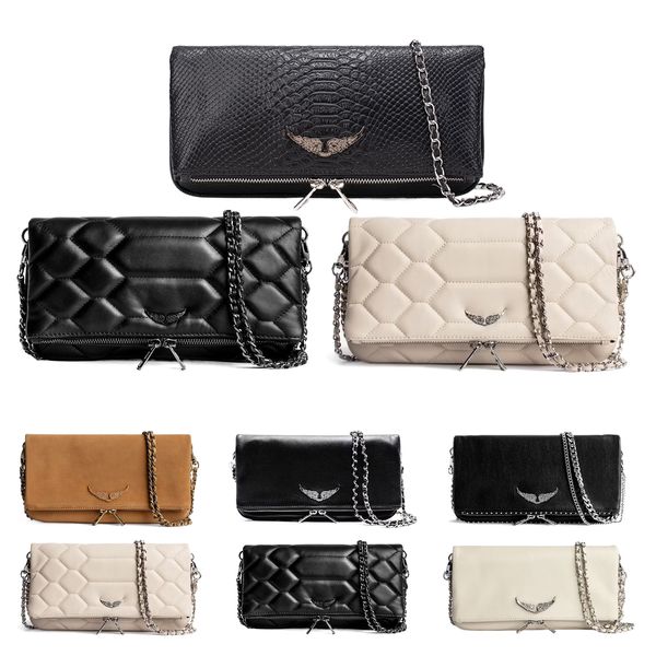 7a Qualität Pochette Rock Swing Your Wings Damen Zadig Voltaire Tasche Handtaschen Designer Schultertasche Herrenmode Echtes Leder Luxus Umhängetaschen