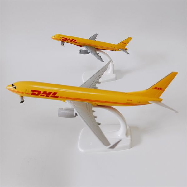 Flugzeugmodell AIR DHL Airlines Boeing 737 757 B737 B757 Airways Diecast Flugzeugmodell Flugzeug mit Rädern Fahrwerk Flugzeug Spielzeug Legierung Metall 230503