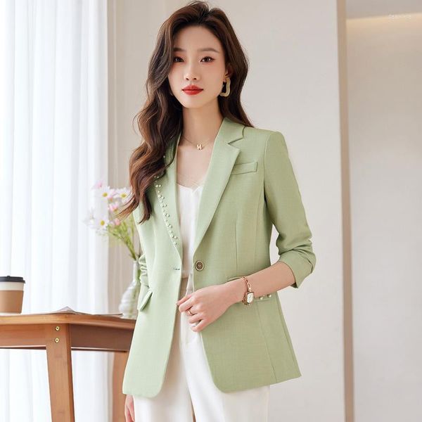 Женские костюмы формальные стили Spring Summer Blazers Jackets Coat Profession Elceve Professional Business Work Износ