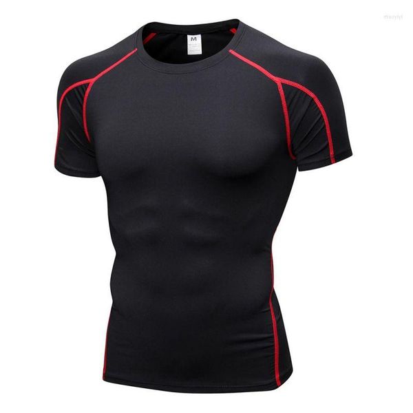 Camisetas masculinas masculas camiseta de verão respirável rápida e respirável t-shirt curto fitness tshirt mass tee tops coloras sólidas