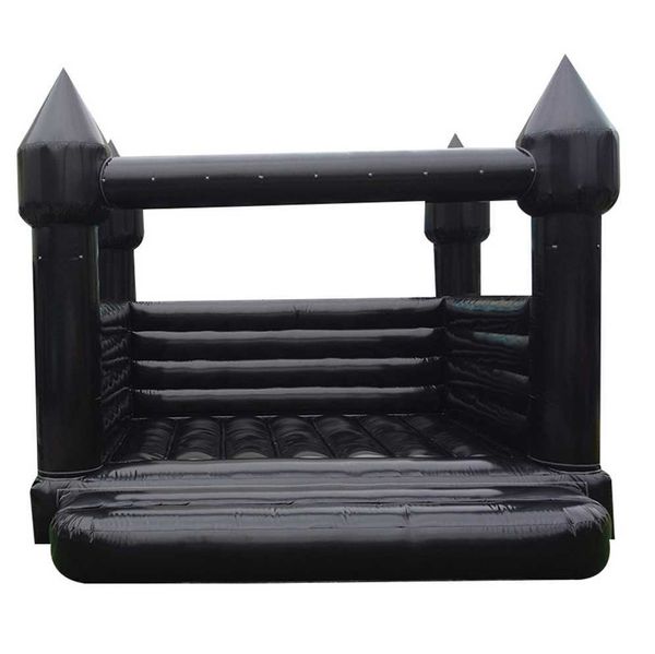 3,5x3.5m portátil inflável Black Bounce House Castelo saltitante de castelo com soprador de ar para o evento