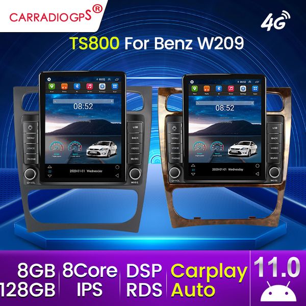 Radio Dvd per auto per Mercedes Benz Classe C W209 W203 C200 C320 C350 CLK 2002-2005 Lettore video multimediale Navigazione GPS No 2 Din 2din