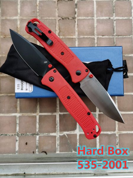 Messen Hard Box 535/535BK2001 Manico in fibra di nylon Mark S30v Lama pieghevole tascabile di sopravvivenza Strumento EDC da cucina Caccia da campeggio coltello da esterno