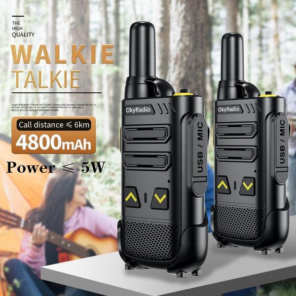 Walkie Talkie Mini 4800mAhWalkie-talkie 16 canali Resistente alle cadute H2 Wireless Civile Penetrazione vocale chiara Forte frequenza 400-470MH