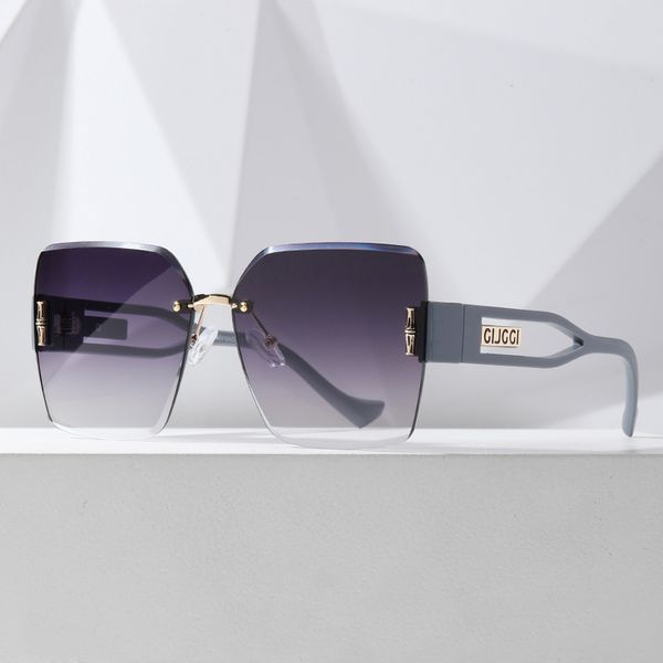 Дизайнерские новые высококачественные женские солнцезащитные очки персонализированные безралостные солнцезащитные очки женские модные квадрат большие рамки простые очки