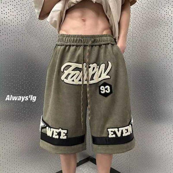 Pantaloncini da uomo Harajuku Streetwear Star Pattern Jogger Shorts Uomo Hip Hop Skateboard Shorts 2023 Estate Casual Allentato Pantaloncini elastici in vita J230503