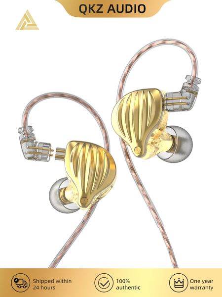 Auricolari per telefoni cellulari QKZ ZXK ZSN DD Drive In Ear Auricolari HIFI Metal Bass Auricolari Sport Musica Cuffie Cavo sostituibile ZS10 PRO ZSX ZSTX