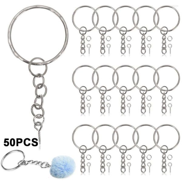 Keychains Eye Pins Diâmetro de 25 mm Kits Teclagem de Teclagem de Teclagem DIY Acessórios DIY Chavejando com parafusos Jóias de jóias