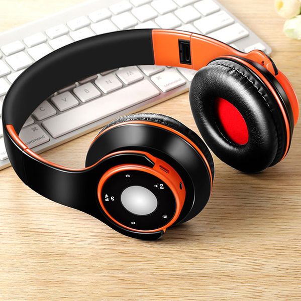 scheda SD lettore mp3 con microfono Bluetooth per musica Auricolari per cellulari Cuffie senza fili Cuffie bluetooth 44JBI