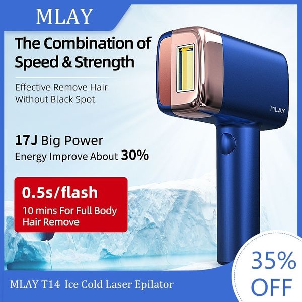 Эпилятор Mlay Laser Mlay T14 Удаление волос IPL ICL Cold 500000 Flashes 3IN1 Body Depilador A 230428