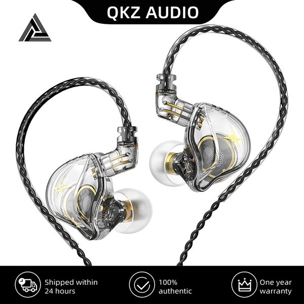 QKZ ZXT EDX PRO EARBONOS 1 Dinâmico HiFi Bass Earbuds em fones de ouvido de monitor de fones de ouvido cancelamento de ruído es4 zst x ed9