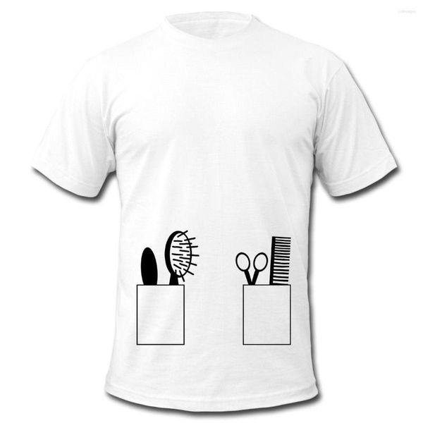 Camas de camisetas masculinas Smock Smock T-shirt Style Man Fashion Collar Cirtle para masculino/menino