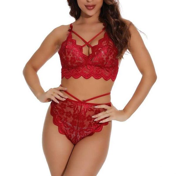 Set sexy Reggiseno erotico Reggiseno trasparente Set di mutandine da donna Multi color split lace allure Lingerie Set di biancheria intima sexy Porn Sex Comes P230428