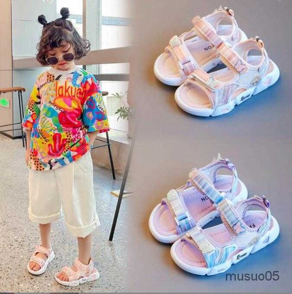 Summer Girls Bead Mary Janes Flats Fling Princess Baby Dance Sandali per bambini Scarpe da sposa in pelle per bambini