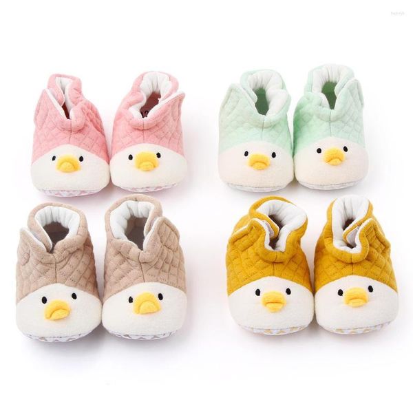 First Walkers Born Baby Shoes Calzini caldi carini Stivali da bambino in cotone Winter Walker Girls Boys Stivaletti da neve con suola morbida Unisex