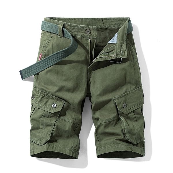 Herren Shorts Herren Cargo Short Sommer Baumwolle Army Tactical Fashion Khaki Multi-Pocket Lässige Kurze Hose Lose Military Shorts Herren 230503