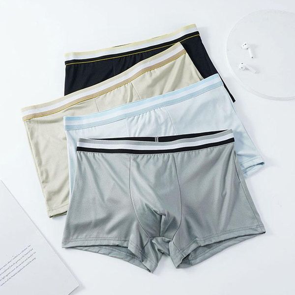 MUITAS PANTES 3 PCS/LOT BOXERSHORTS MEN MENS Sexy Boxers Briefes Shorts Moda de roupas íntimas calcinhas de lingerie para