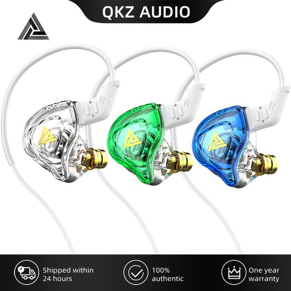 QKZ AK6 DMX In Ear Auricolari Cellulari Auricolari HIFI Bass Auricolari Cuffie Gioco Sport Monitor Cancellazione del rumore Cuffie comuni EDS EDX ZST MT1