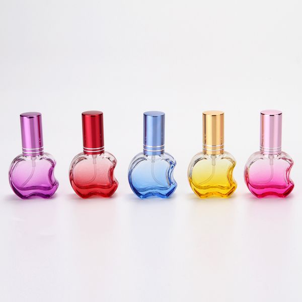 100 STÜCKE 8 ml Apfelform Parfümflasche Probe Leere Flasche Tragbare Glasspray Parfümteiler Nachfüllbare Flaschen