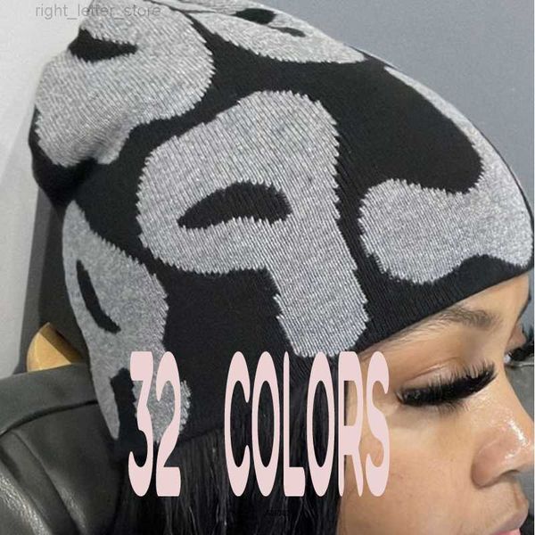 Beanie/Kafatası Kapakları 32 Boy Mea Culpas Beanie Örme Şapka Bonnet Y2K Beanies Mea Culpa Kadınlar Kış Kışları Kadın Şapkalar Aksesuarları